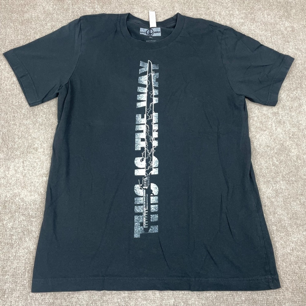 Bella+canvas Epic Hero Star Wars Darksaber T Shirt Mens Medium Black Graphic